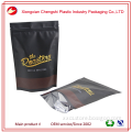 Hot laminated Ziplock one-way white coffee bag with valve